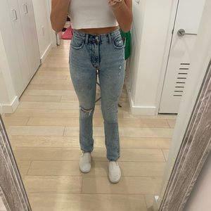 Abercrombie the 90s style high rise jeans
